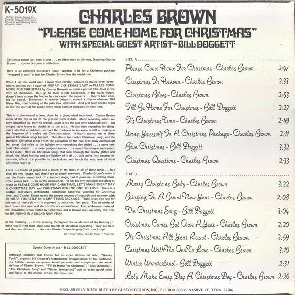 Master Release: Please Come Home For Christmas by Charles Brown