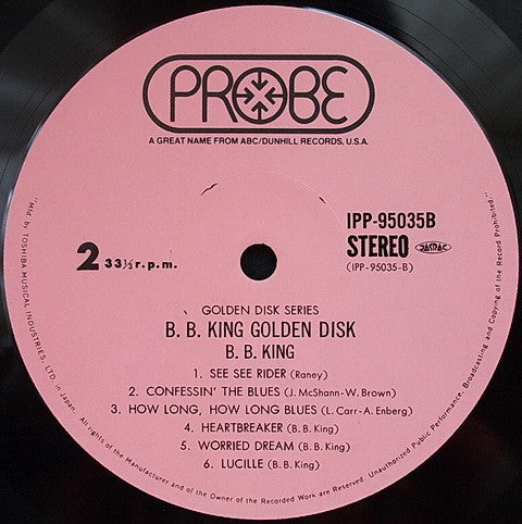 B. B. King Golden Disk