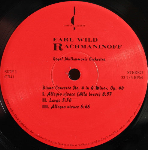 Piano Concerto No 4 In G Major, Op. 40 / Rhapsody On A Theme Of Paganini, Op. 43