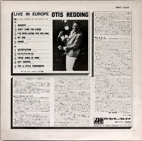 Otis Redding Live In Europe