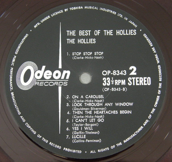 The Best Of The Hollies = ベスト・オブ・ホリーズ