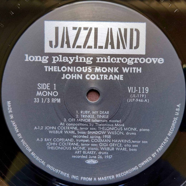 Thelonious Monk With John Coltrane