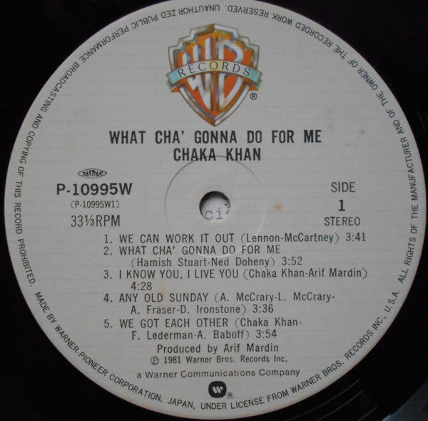 What Cha' Gonna Do For Me