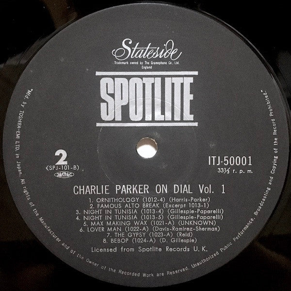 Charlie Parker On Dial Volume 1