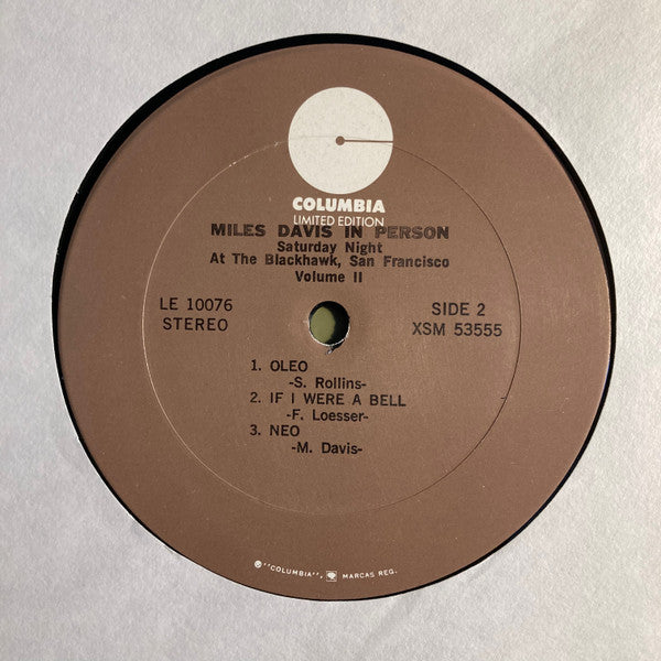 In Person, Saturday Night At The Blackhawk, San Francisco, Volume II