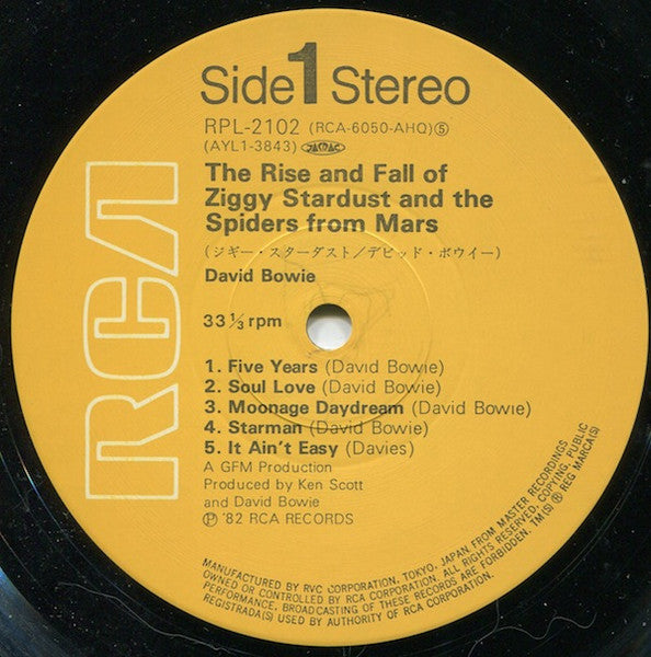 The Rise And Fall Of Ziggy Stardust And The Spiders From Mars = ジギー・スターダスト