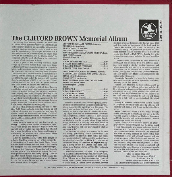 The Clifford Brown Memorial Album