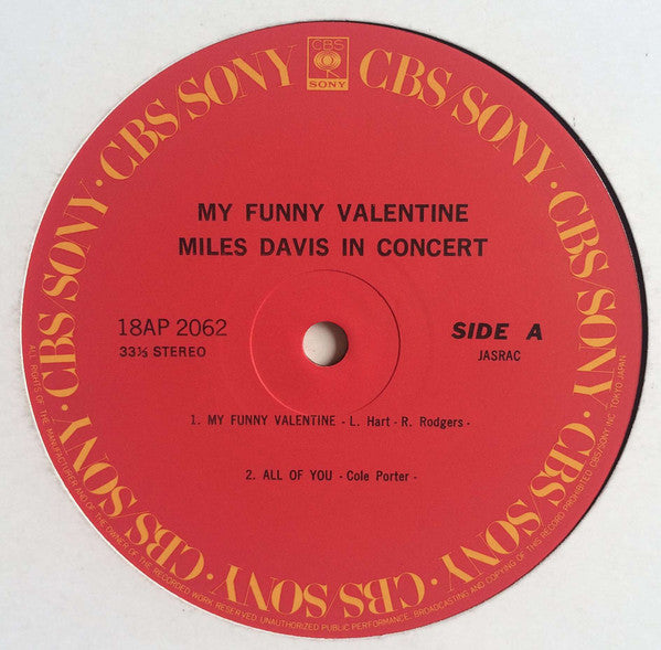 My Funny Valentine - Miles Davis In Concert