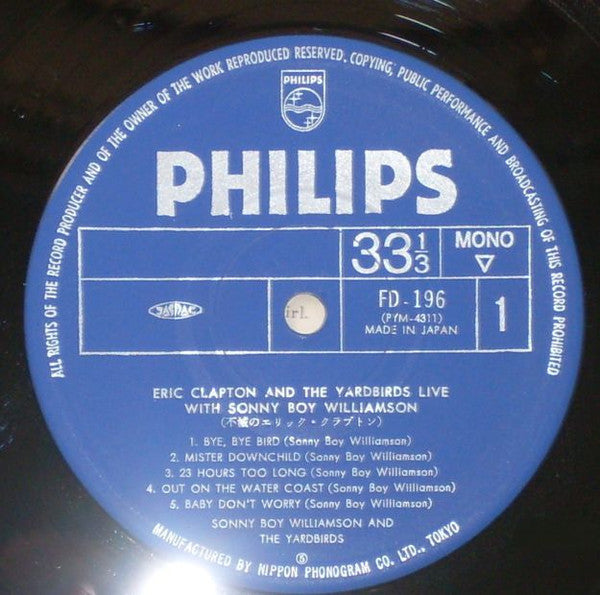 Eric Clapton And The Yardbirds Live With Sonny Boy Williamson