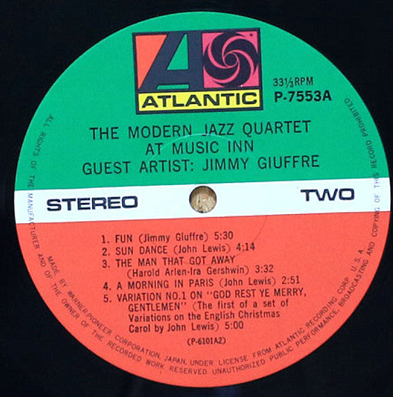 The Modern Jazz Quartet At Music Inn