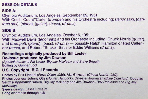 Hunter Hancock Presents Blues & Rhythm Midnight Matinee 1951