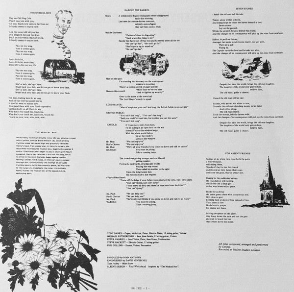 Nursery Cryme = 怪奇骨董音楽箱