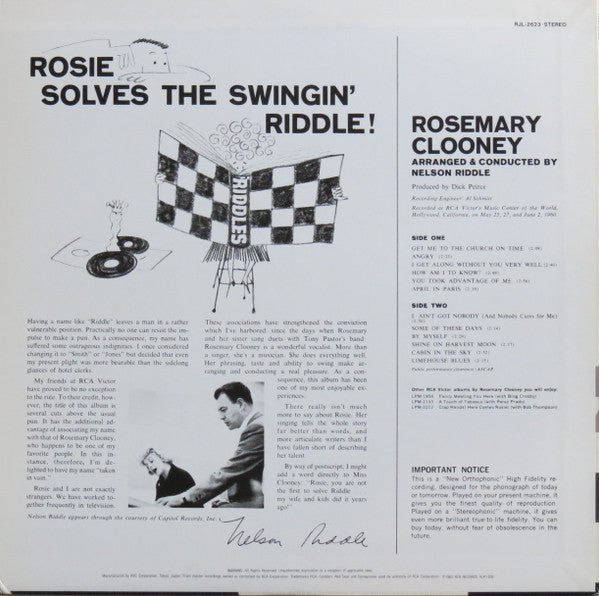 Rosie Solves The Swingin' Riddle!