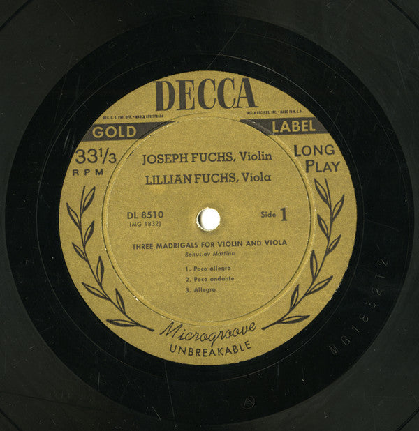 Three Madrigals For Violin And Viola / Duo No.2 In B Flat Major For Violin And Viola, K. 424