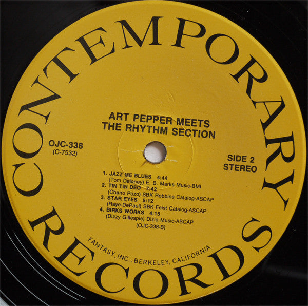 Art Pepper Meets The Rhythm Section