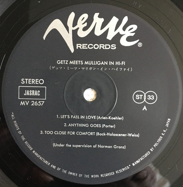 Getz Meets Mulligan in Hi-Fi