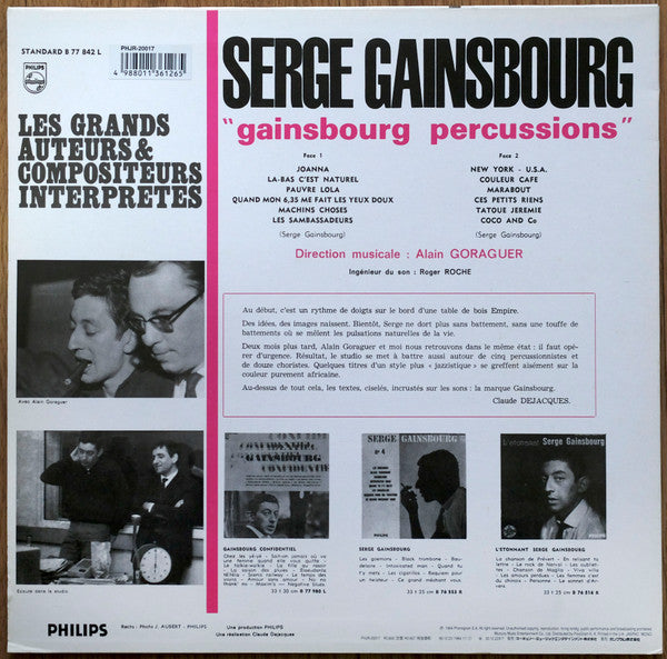 Release: Gainsbourg Percussions-Vinyl-Japan-1998-PHJR-20017-3349581