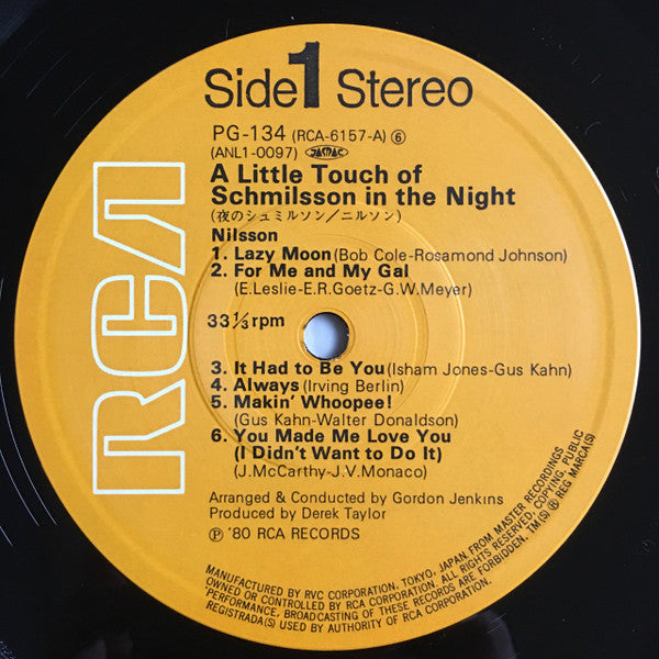 A Little Touch Of Schmilsson In The Night