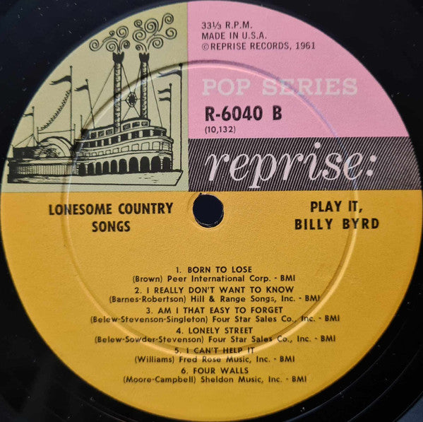 Lonesome Country Songs - Play It, Billy Byrd