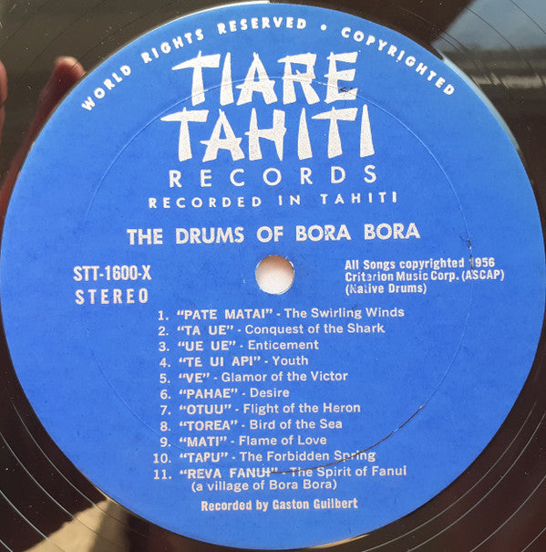 Drums Of Bora Bora And Songs Of Tahiti