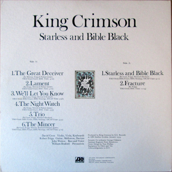 Starless And Bible Black