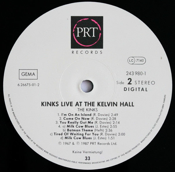 Live At The Kelvin Hall