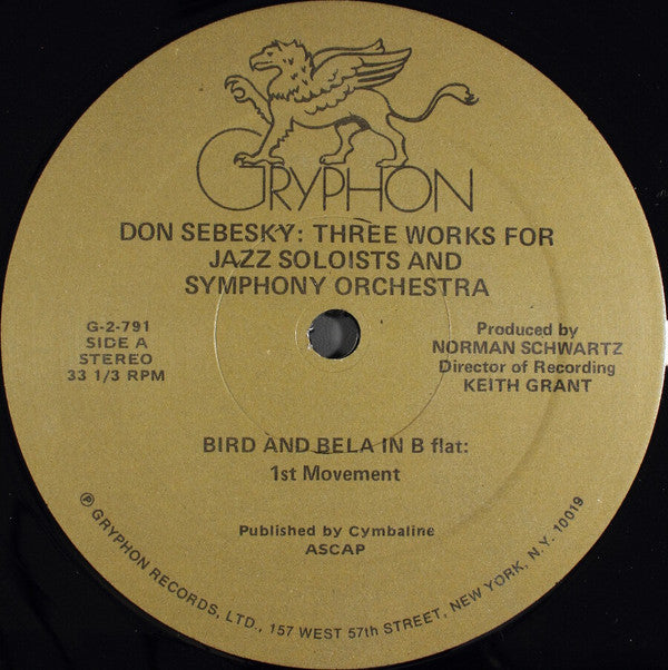 Three Works For Jazz Soloists & Symphony Orchestra