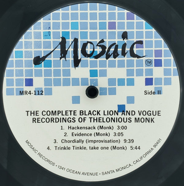 The Complete Black Lion And Vogue Recordings Of Thelonious Monk