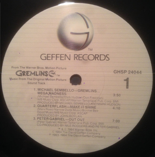 Gremlins (Music From The Original Motion Picture Sound Track)