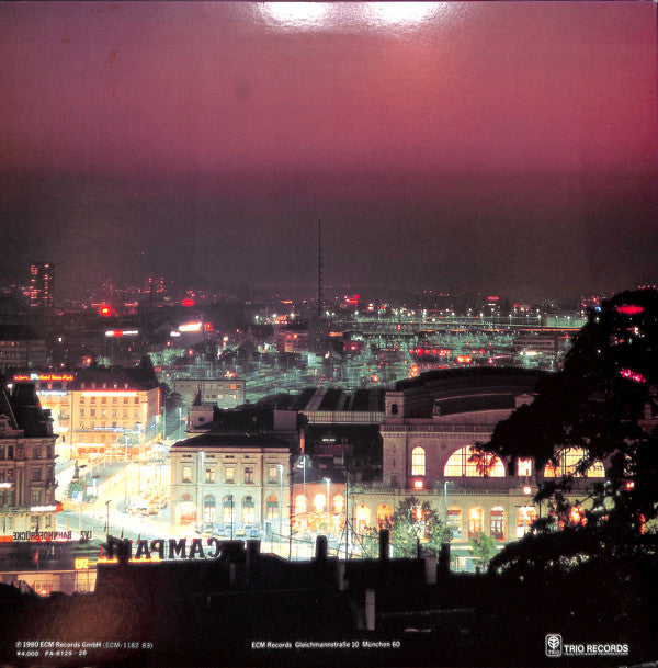 In Concert, Zürich, October 28, 1979