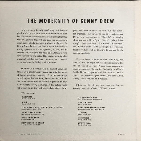 The Modernity Of Kenny Drew