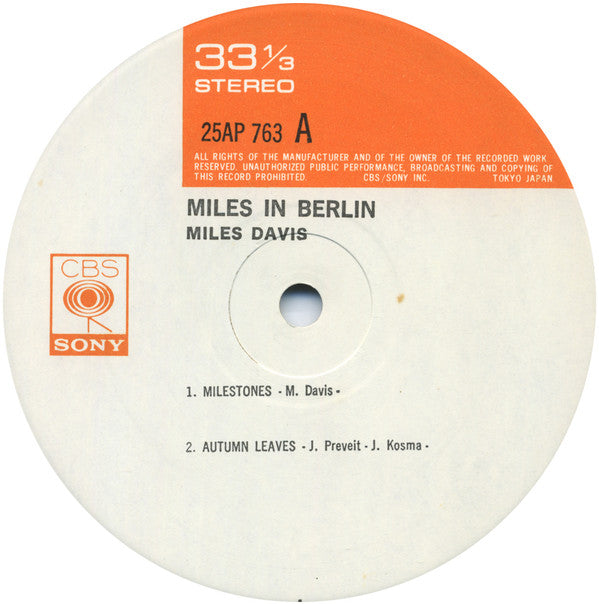 Miles In Berlin