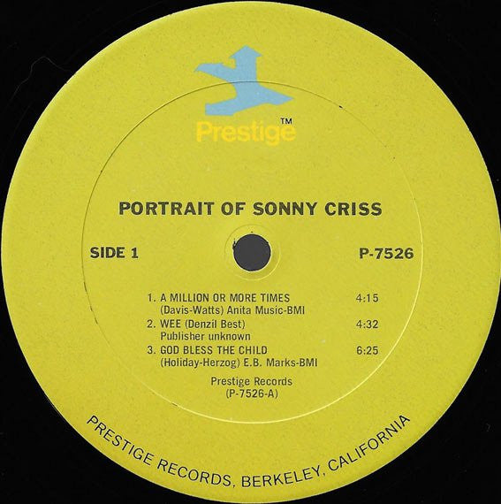 Portrait Of Sonny Criss
