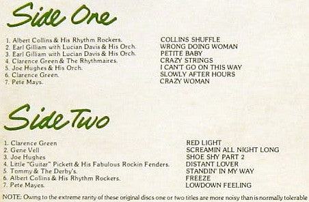 Houston Shuffle (Texas R&B 1955-1966)