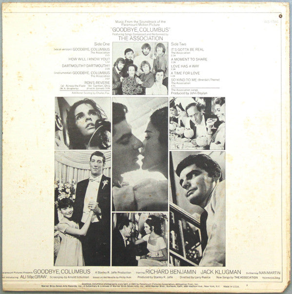 Music From The Sound Track Of The Paramount Motion Picture "Goodbye, Columbus"