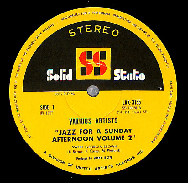 Jazz For A Sunday Afternoon Volume 2