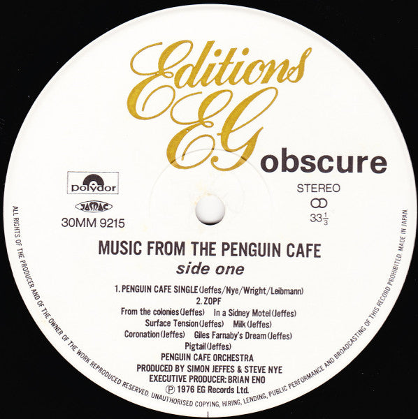 Music From The Penguin Cafe / Penguin Cafe Orchestra