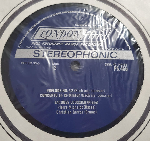 Play Bach - Jacques Loussier Trio At The Theatre Champs-Élysées