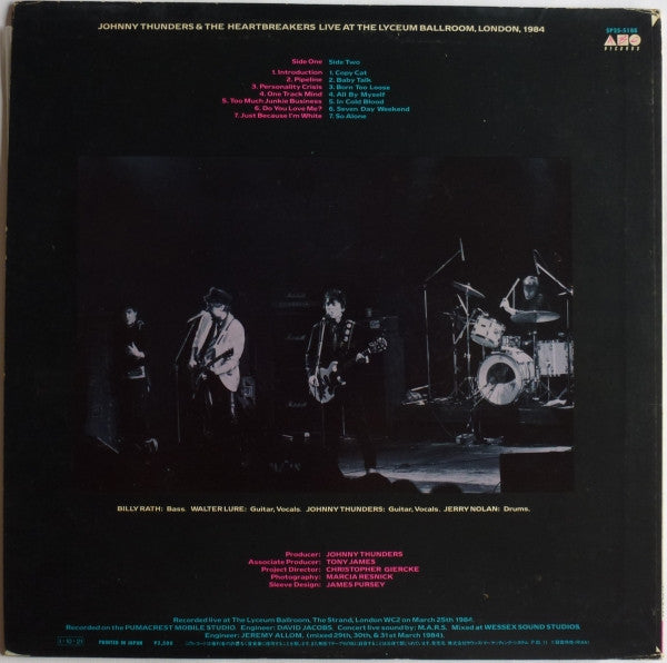 Live At The Lyceum Ballroom 1984