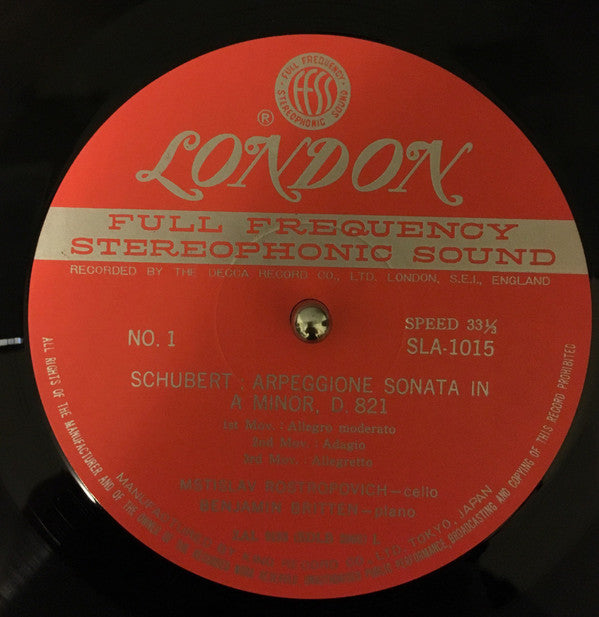 Sonata For Arpeggione And Piano / Sonata For Cello And Piano