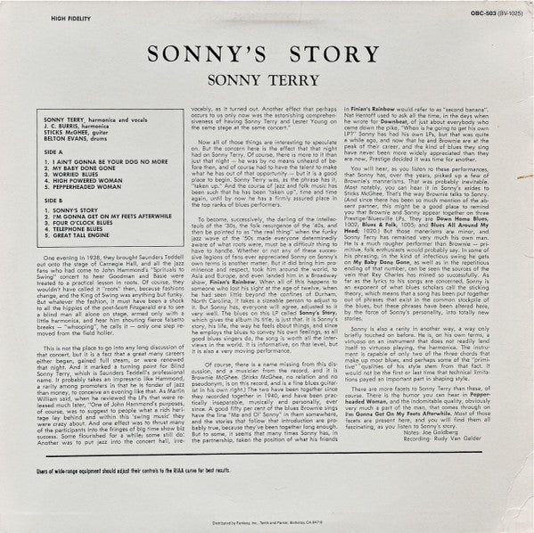 Sonny's Story