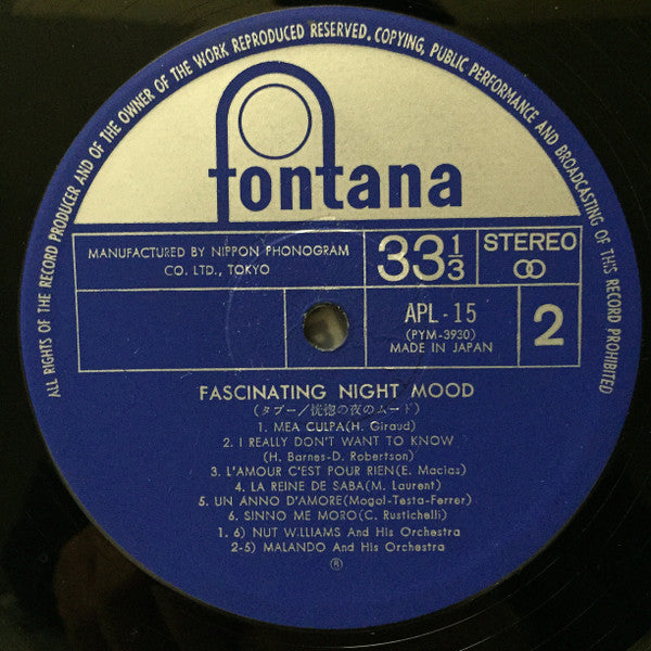 Fascinating Night Mood = タブー / 恍惚の夜のムード