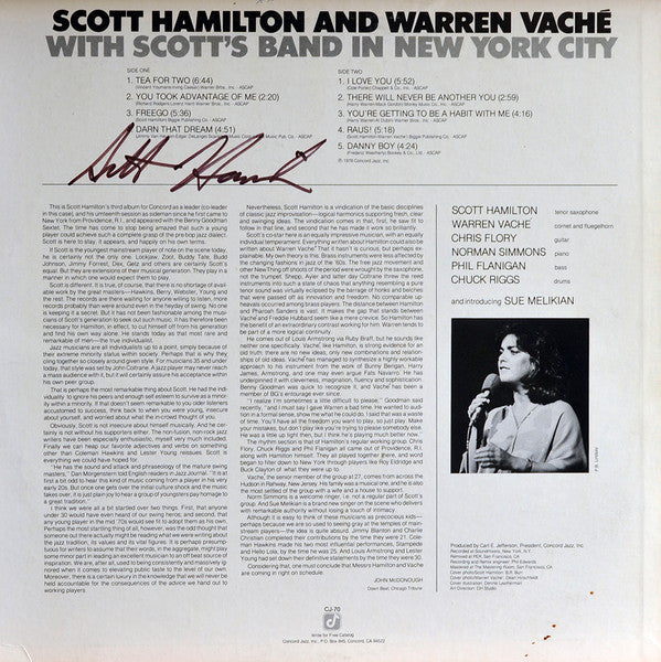 Scott Hamilton And Warren Vaché With Scott's Band In New York City