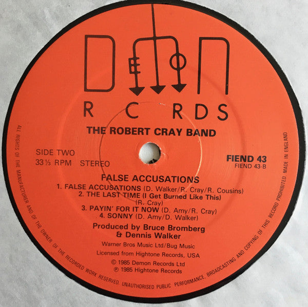 Release: False Accusations-Vinyl-UK-1985-FIEND 43-1544891