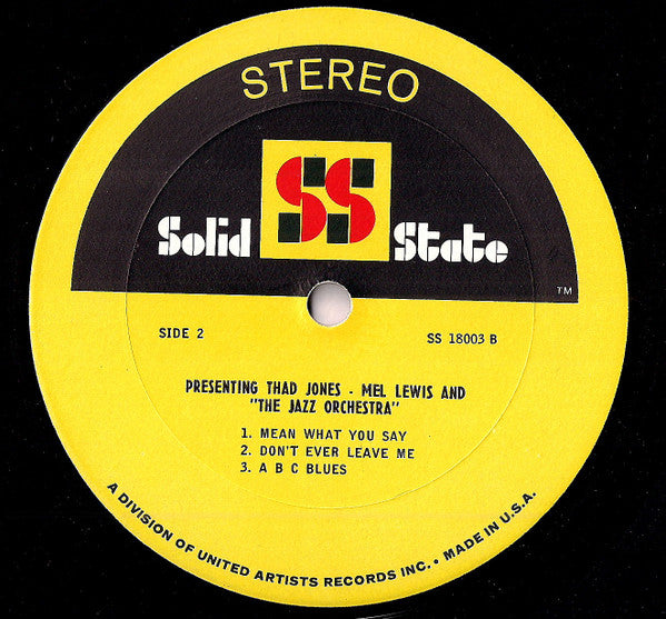 Presenting Thad Jones • Mel Lewis & "The Jazz Orchestra"