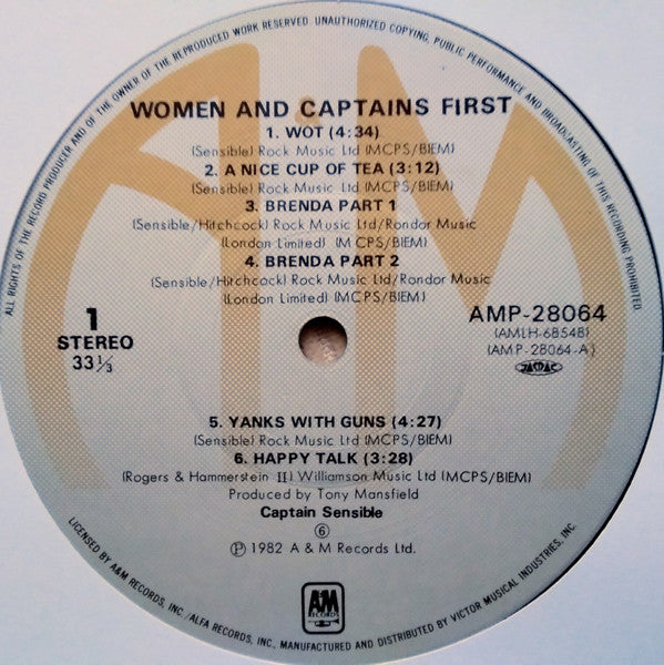 Women And Captains First