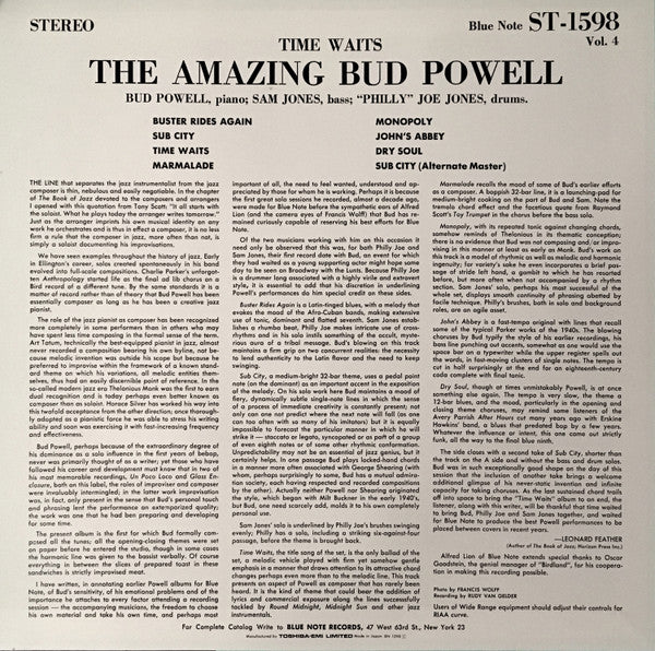 The Amazing Bud Powell, Vol. 4 - Time Waits