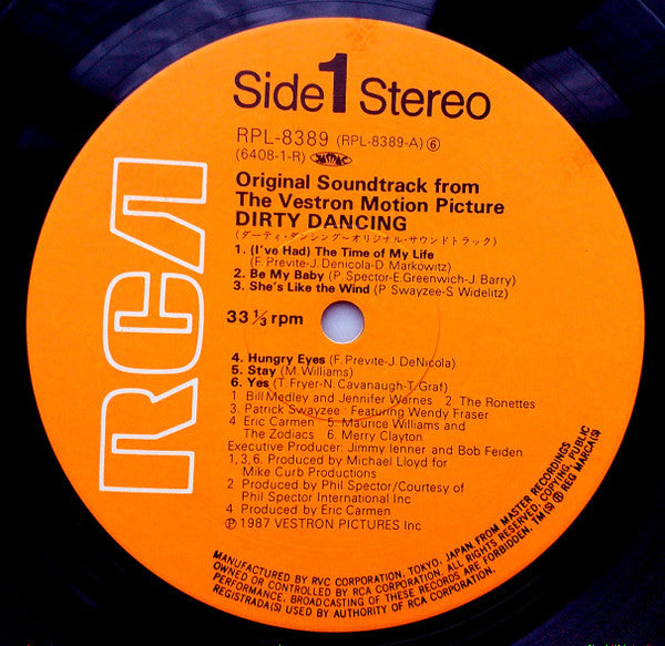 Dirty Dancing (Original Soundtrack From The Vestron Motion Picture)