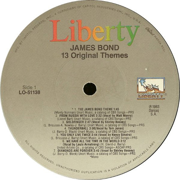 James Bond - 13 Original Themes