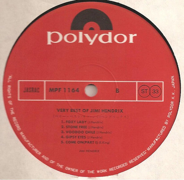 Very Best Of Jimi Hendrix